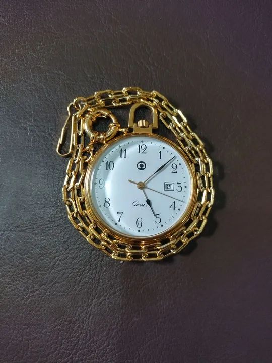 Relógio de Bolso Antigo Banhado a Ouro  - Foto 2