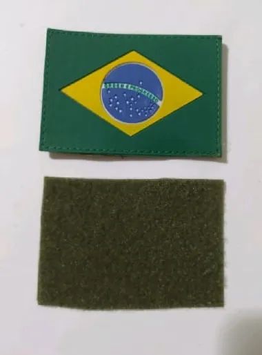 Patch Bandeira do Brasil 3D com Velcro - Alta Qualidade - Foto 2