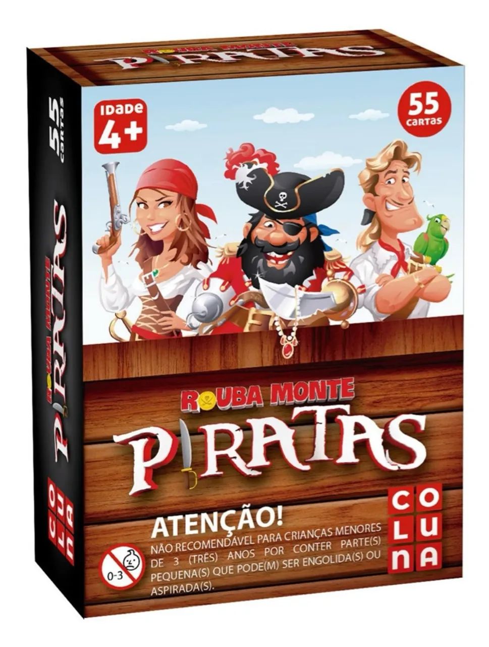 Jogo Diverso Rouba Montes Piratas 55 Cartas - Coluna