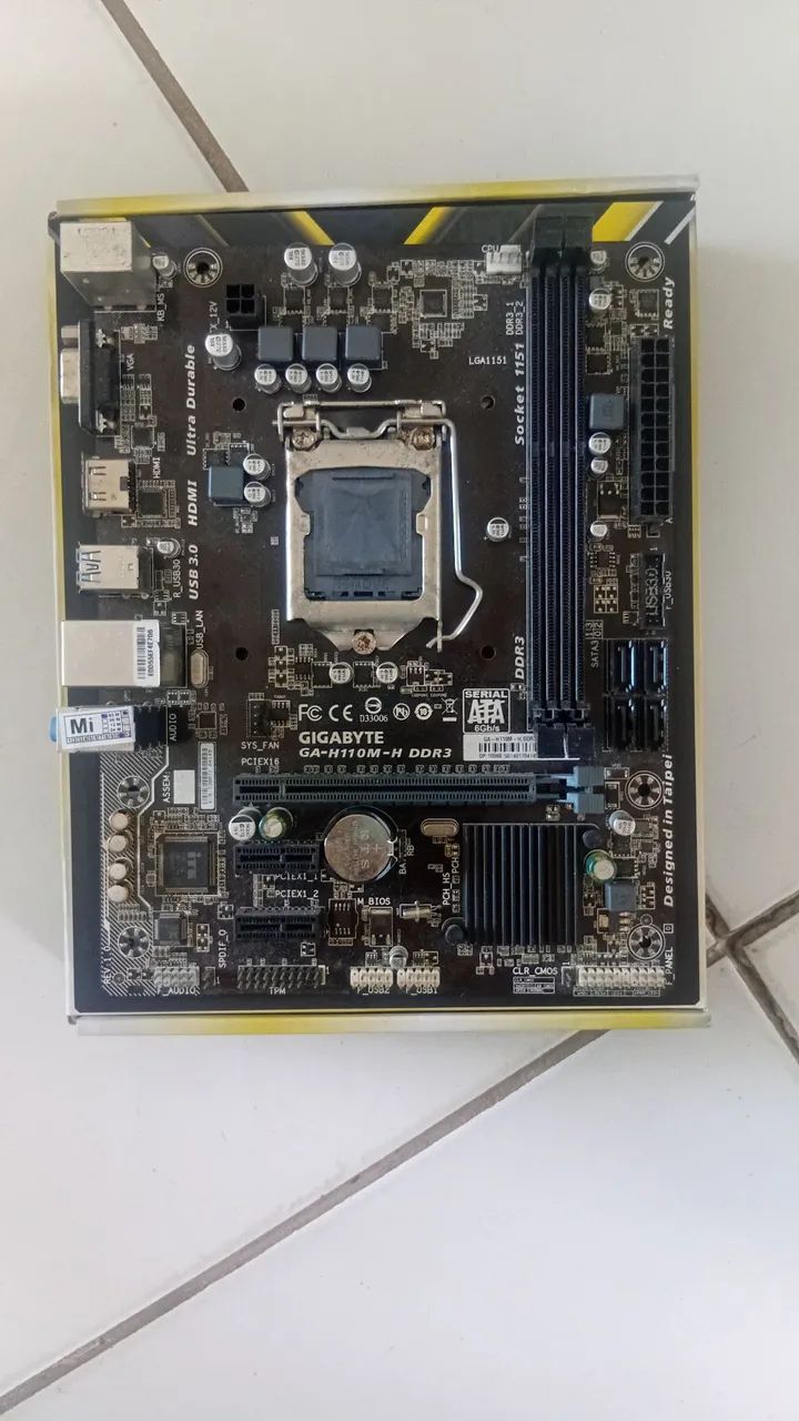 PLACA MAE 1151 DDR3 GIGA BYTE H110M-H 6.7 GERAÇÃO 
