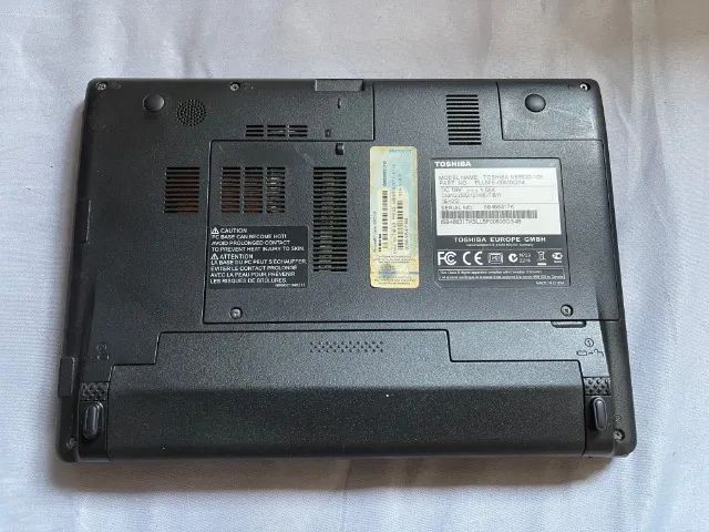 Netbook Toshiba Com Linhas Na Tela, Funcionando OK, Só 299,99
