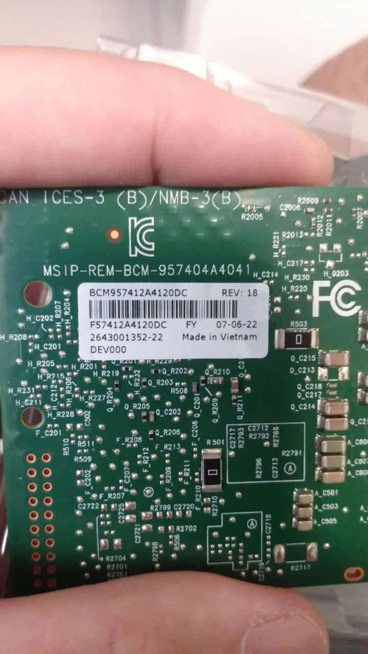 Placa De Rede 10gb Dell Broadcom Sfp+ 2-port 0gmw01  - Foto 3