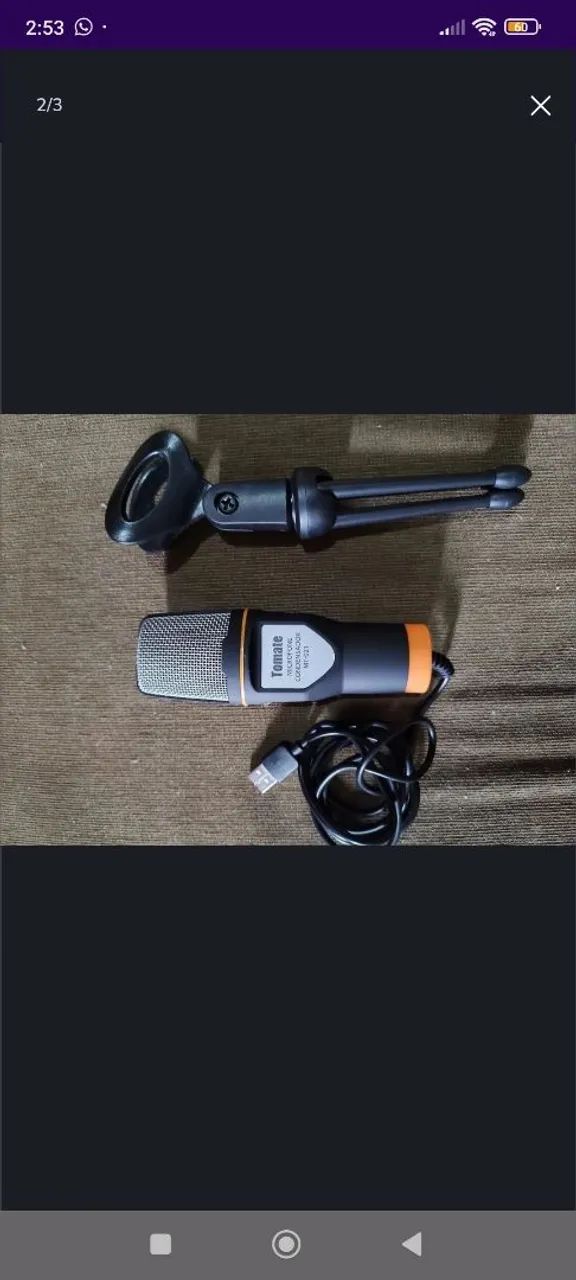 Microfone Condensador Gamer Tomate MT01 - Foto 2