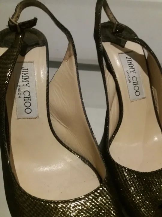 SCARPIN PEEP TOE JIMMY CHOO. MADE IN ITALY. LINDO! - Foto 5