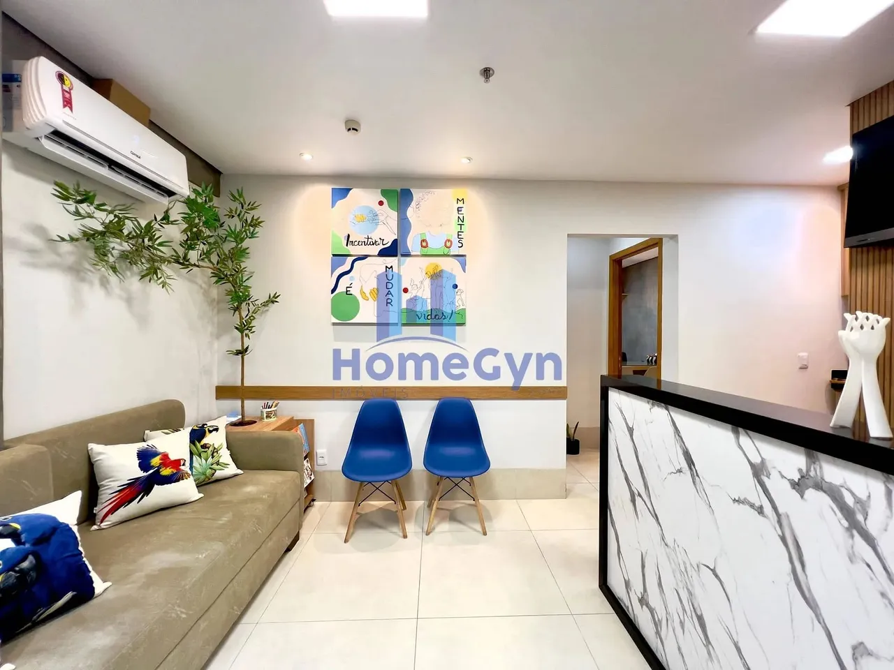 Sala comercial mobiliada para locação de 36m² no Setor Bueno no Edifício Focus
