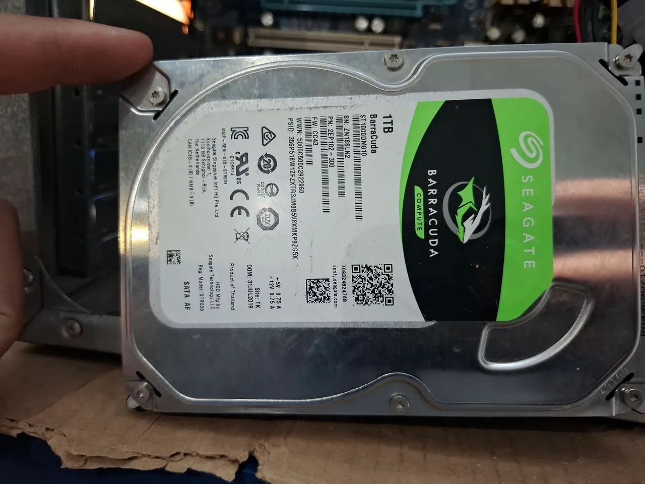 HD de 1.0TB Seagate Barracuda com 100% de saúde - Foto 5