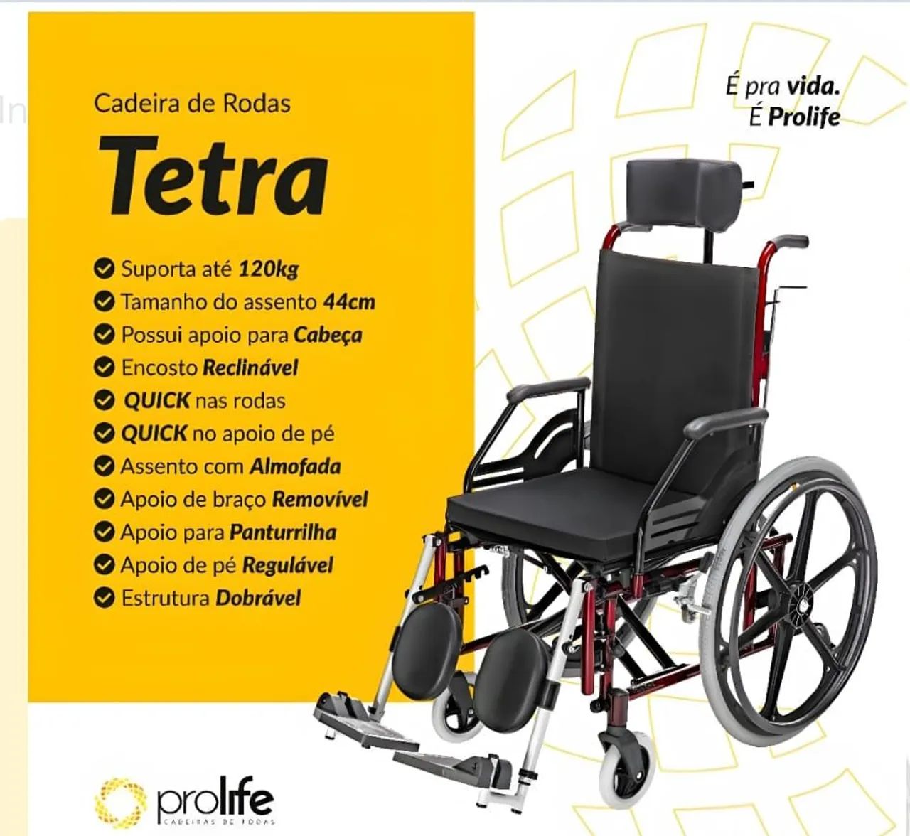 CADEIRA DE RODAS - NOVA - Foto 2