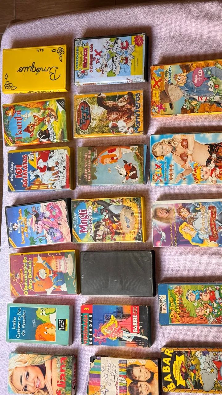 FITAS INFANTIS EM VHS