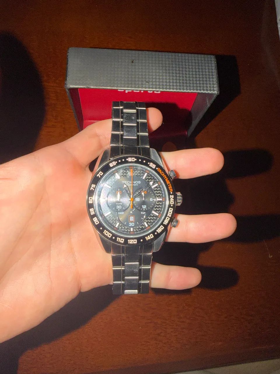 Relógio Technos Prata TS Carbon - Foto 2