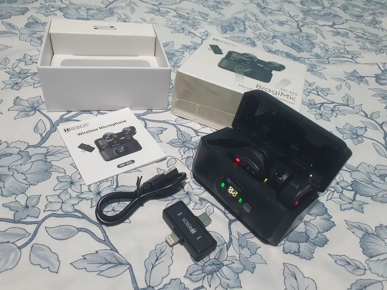 Microfone de lapela Android ou iOS - tipo c ou lightning