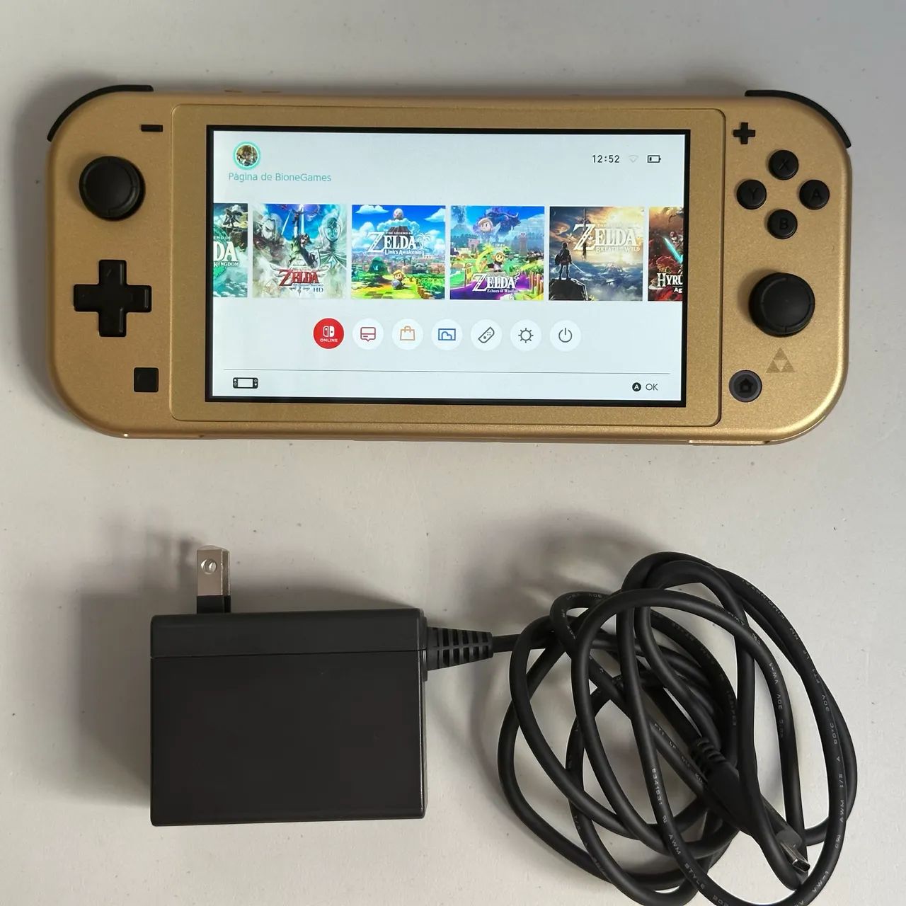 Nintendo Switch Lite Hyrule Edition Desbloqueado 128gb 