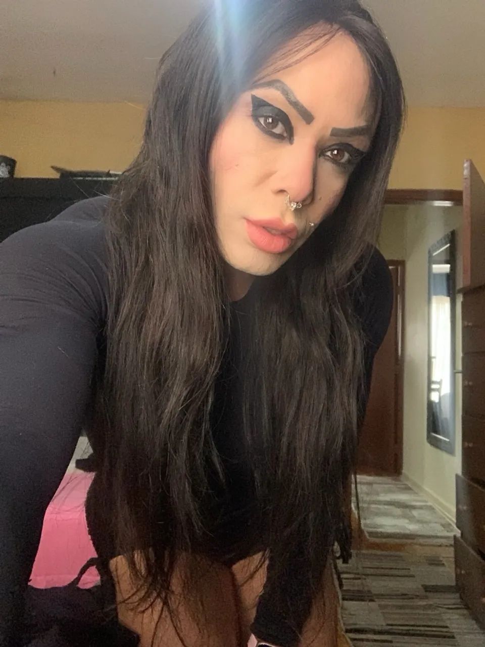 Alongamento de cabelo 300 gramas liso preto 