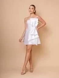 Vestido branco curto chá bar  - Foto 3