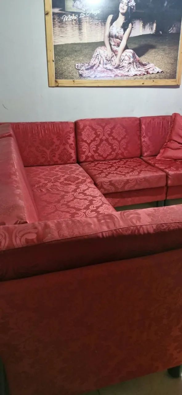 Sofá 5lugares reformado de canto em perfeito estado - Foto 2