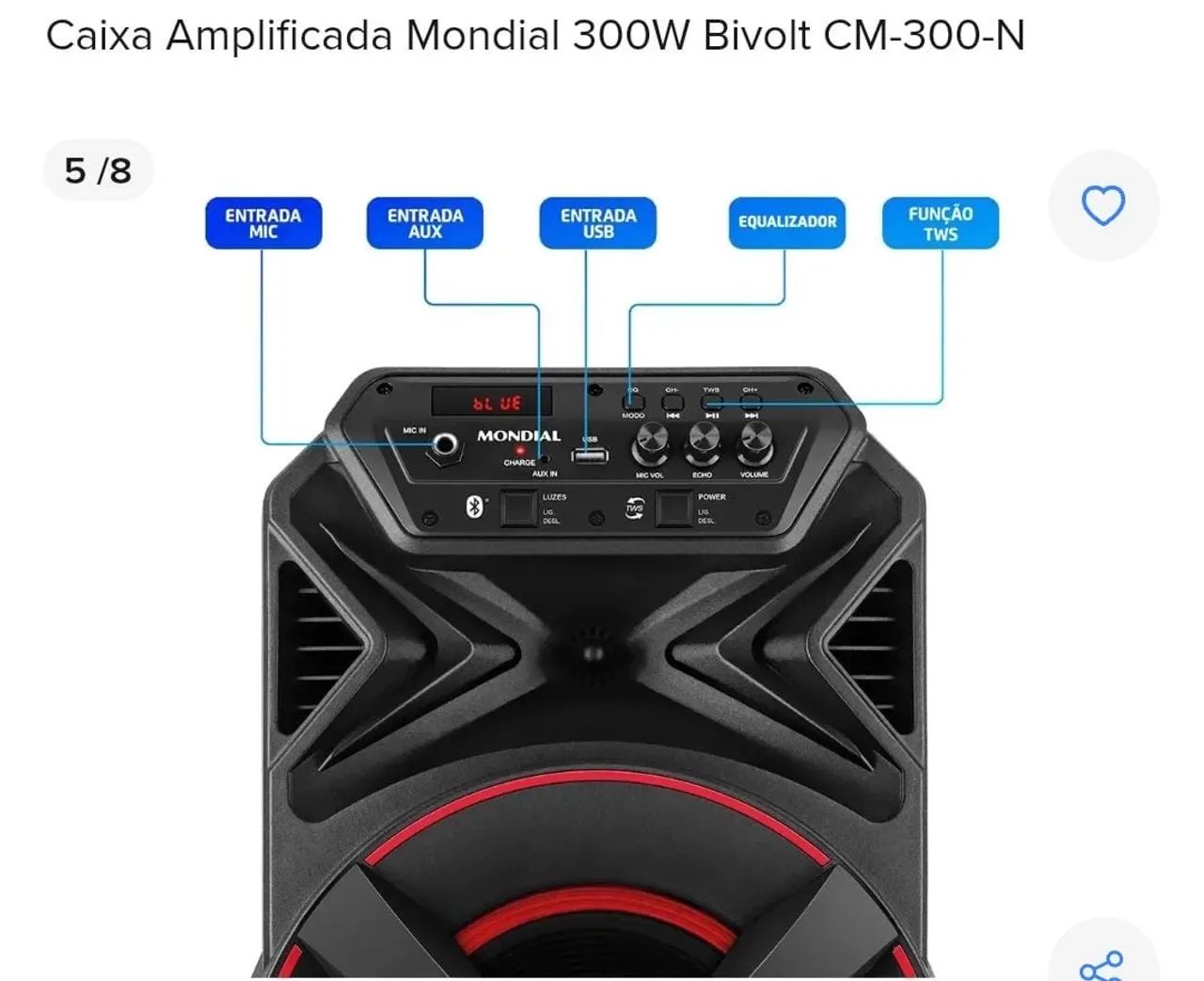 Caixa amplificada mondial - Foto 3