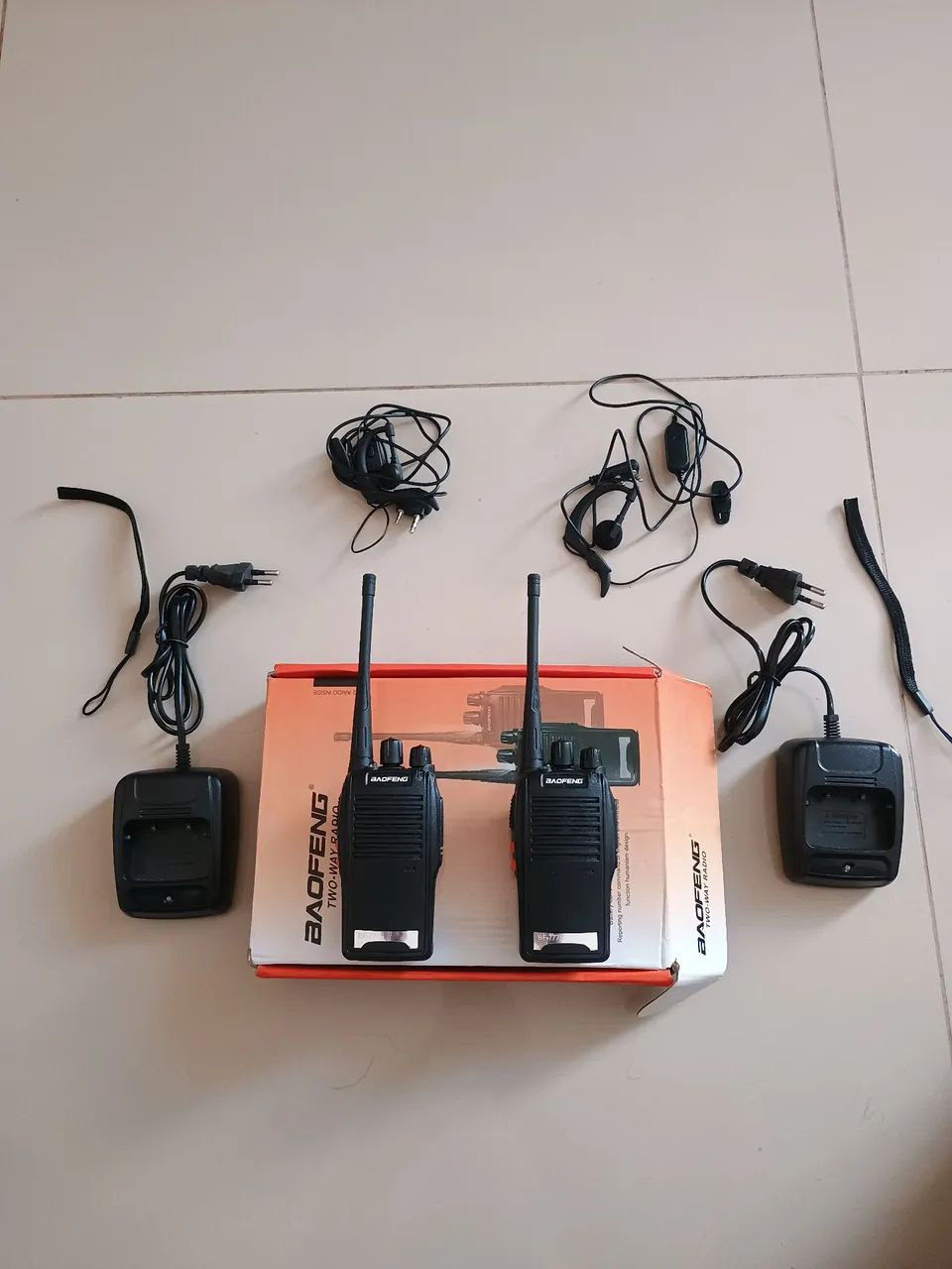 Vendo Par de rádio baofeng, novos e completos.