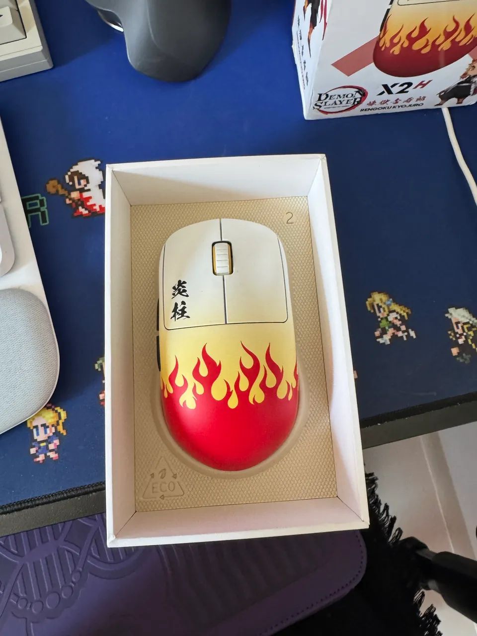 Mouse Pulsar X2h Wireless Medium Demon Slayer - Kyojuro Rengoku - Foto 3