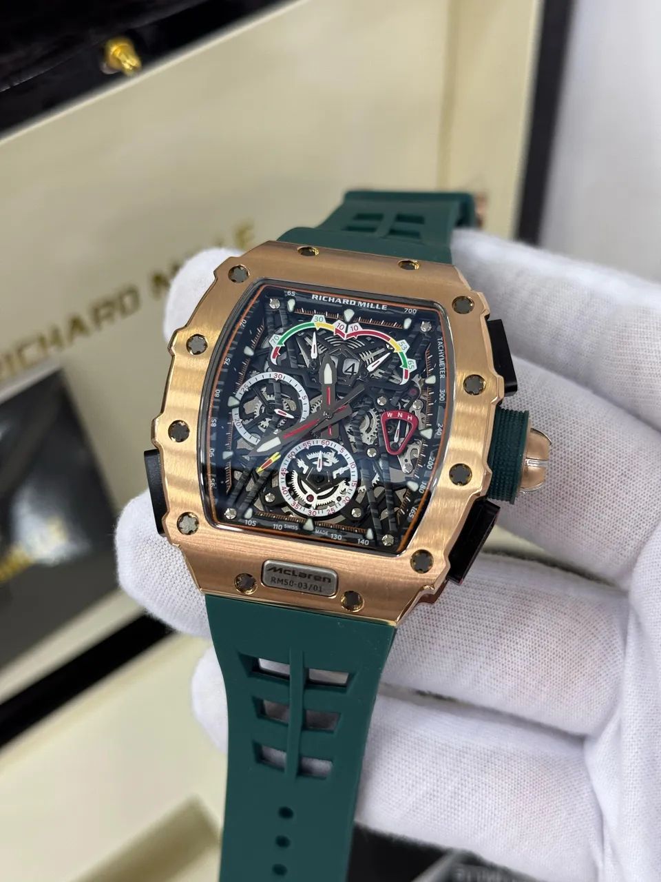 Relógio Richard Mille McLaren Automático 