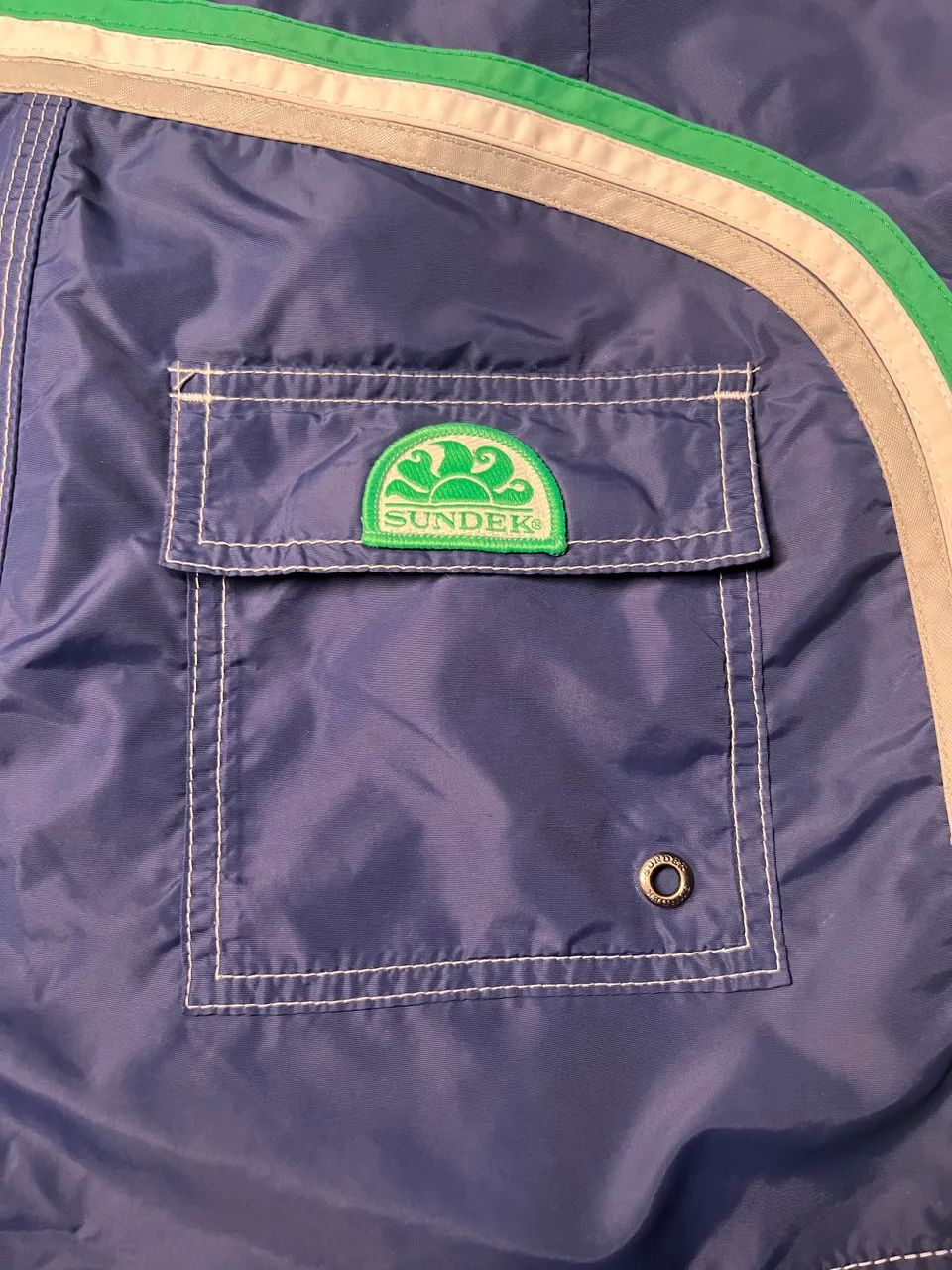 SHORT SUNDEK SEM ELÁSTICO | AZUL E VERDE  - Foto 3