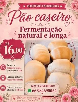 Pão caseiro / O melhor pão de Chapada dos Guimarães 