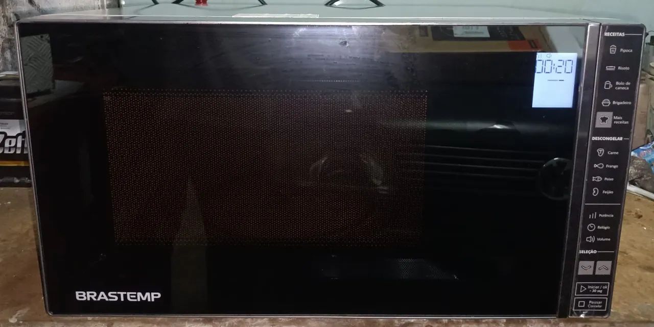 Microondas Brastemp 30L espelhado com Garantia 