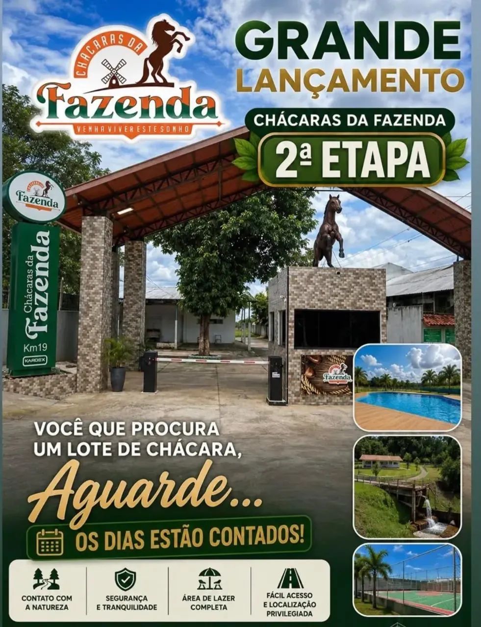 Chácaras da Fazenda 1 Lotes com parcelas de R$499 - Foto 2