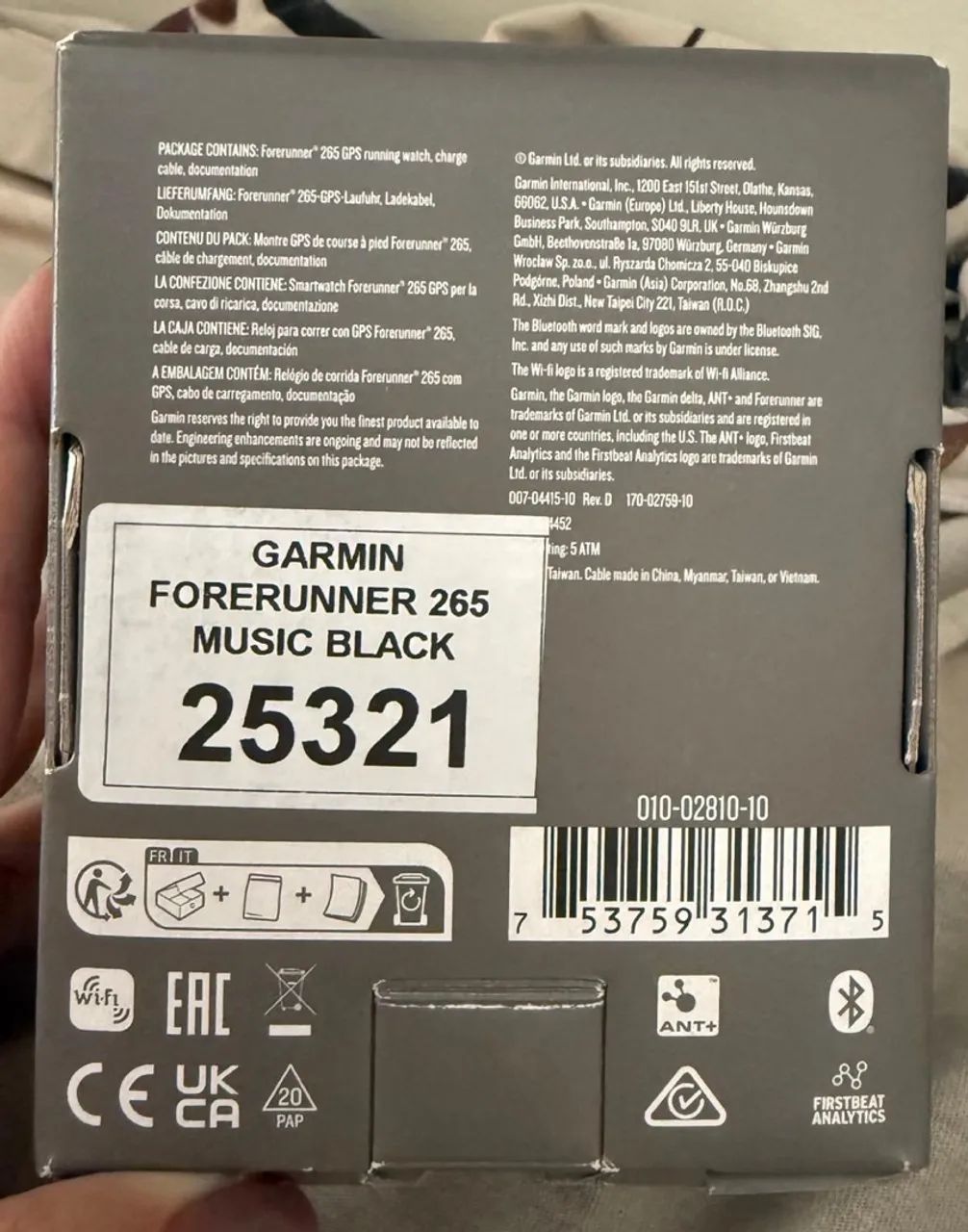 Garmin Forerunner 265 Music Black - Foto 2