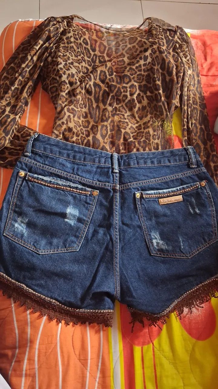 Body M e shorts 42 os dois R$10,00 - Foto 2