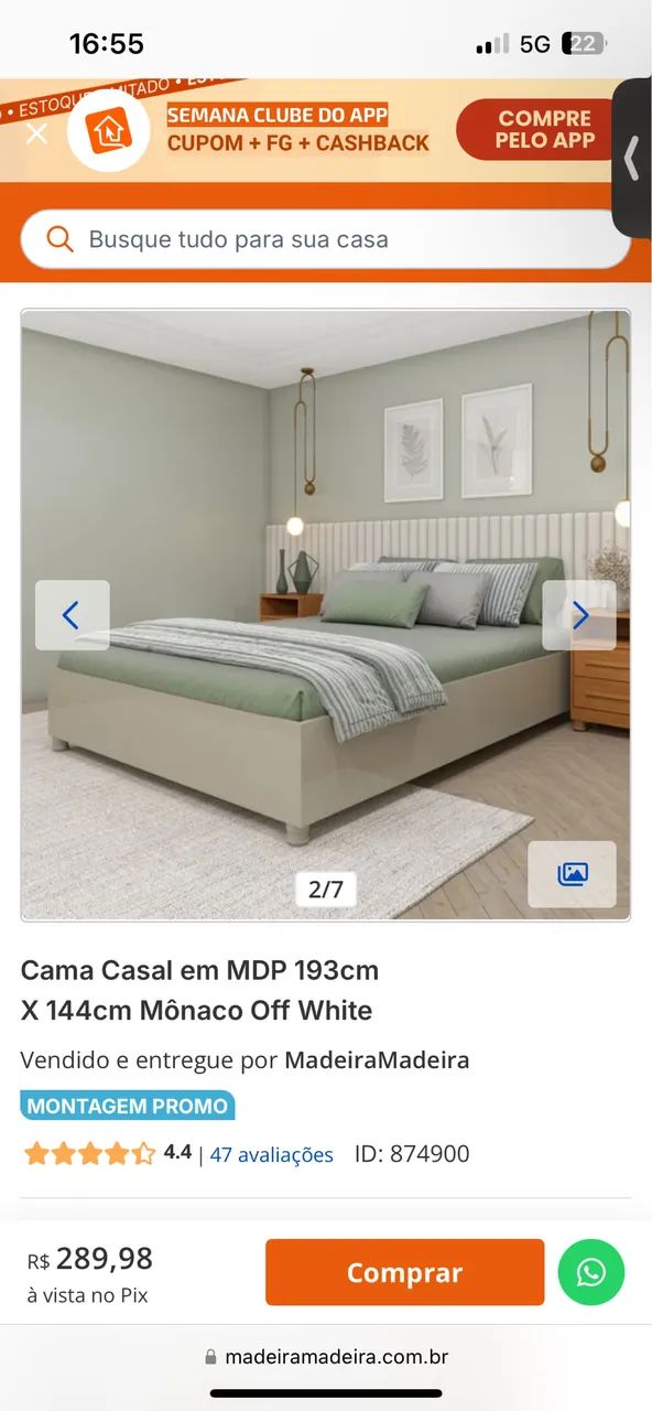 Cama Praticamente nova