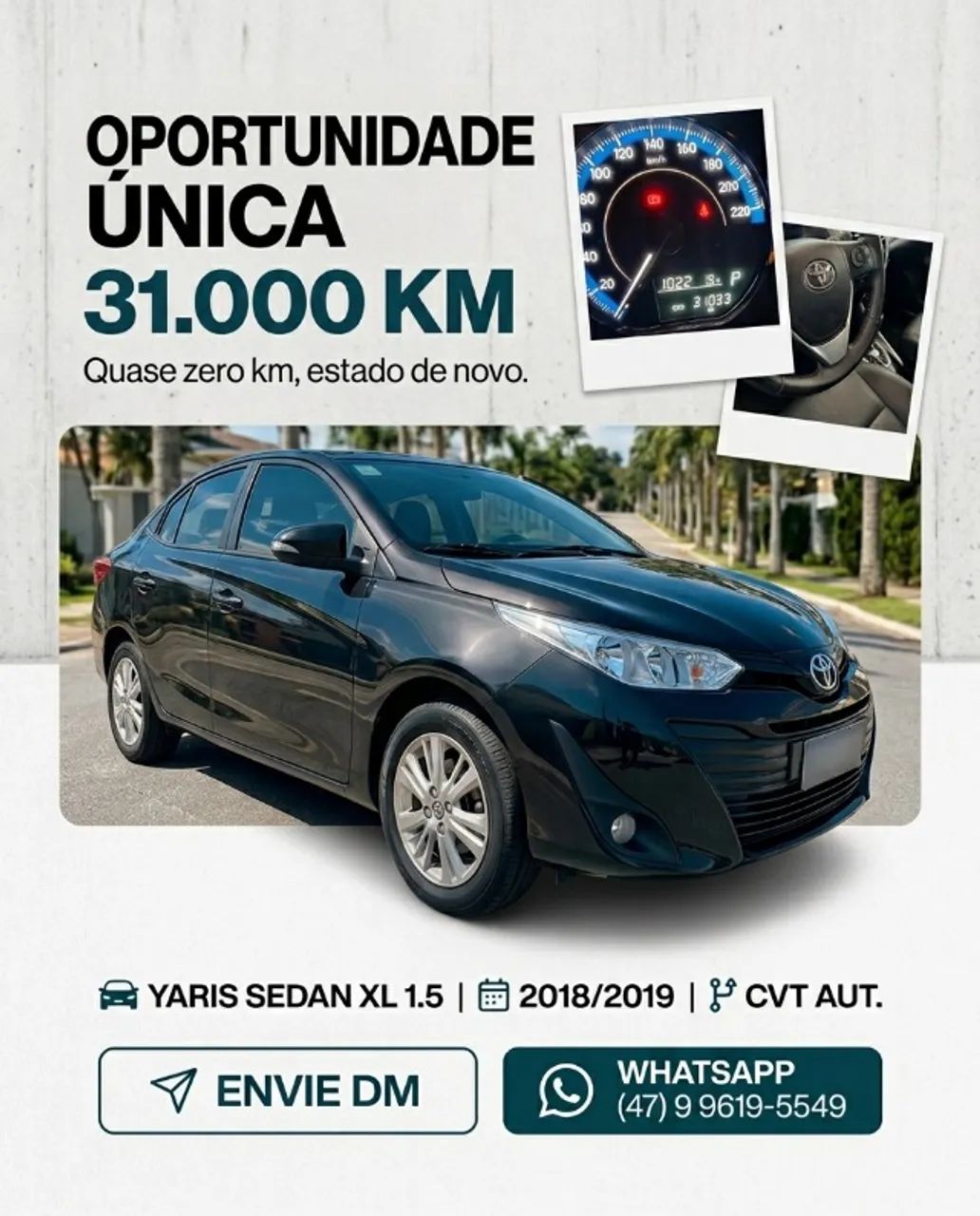 Toyota Yaris XL SEDAN 1.5 FLEX 16V 4P AUT. 2019