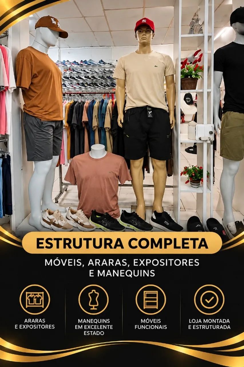 VENDE-SE LOJA COMPLETA DE MODA MASCULINA BIGUAÇU/SC - Foto 3