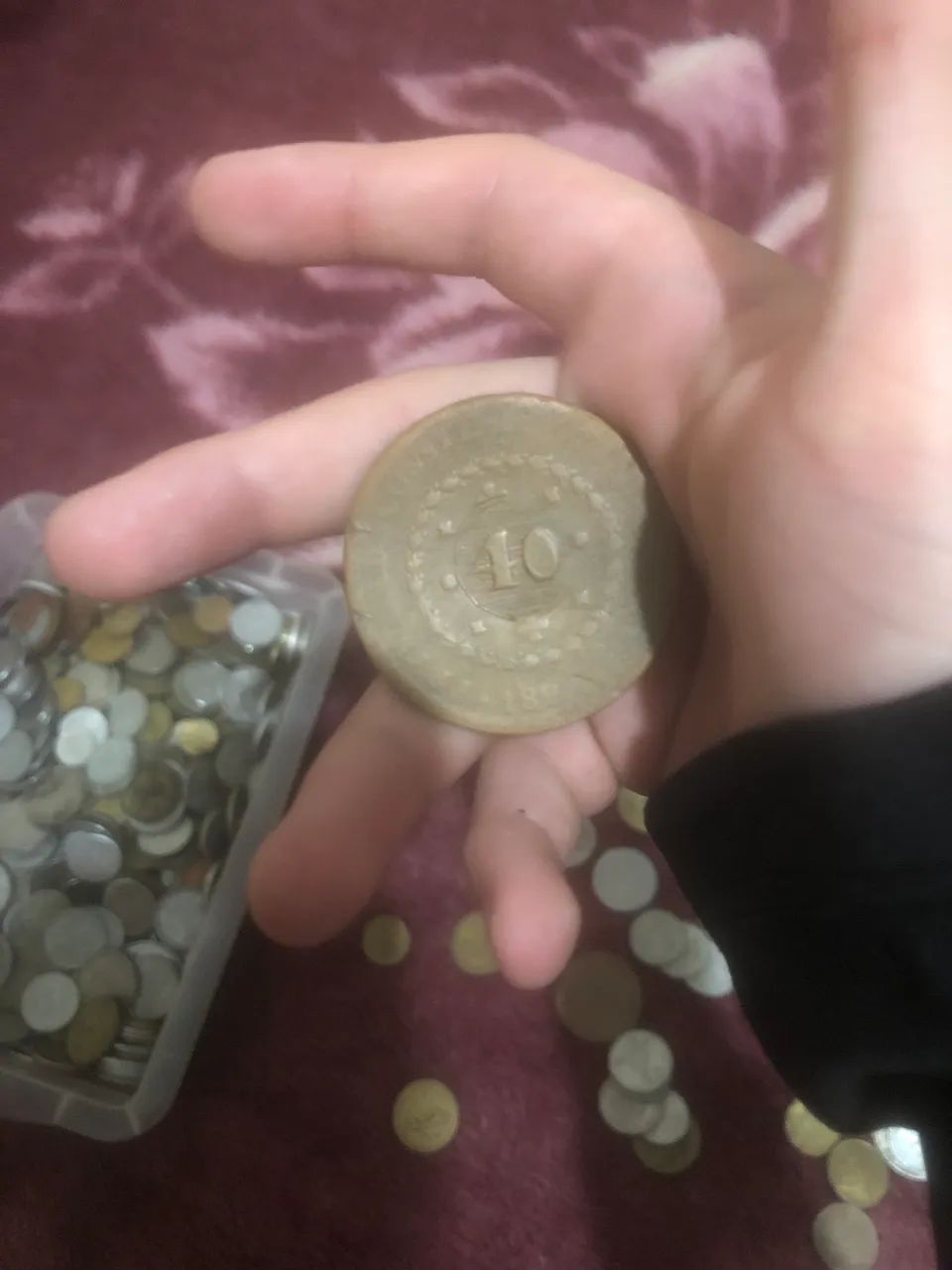 Caixa de moedas antigas  - Foto 3