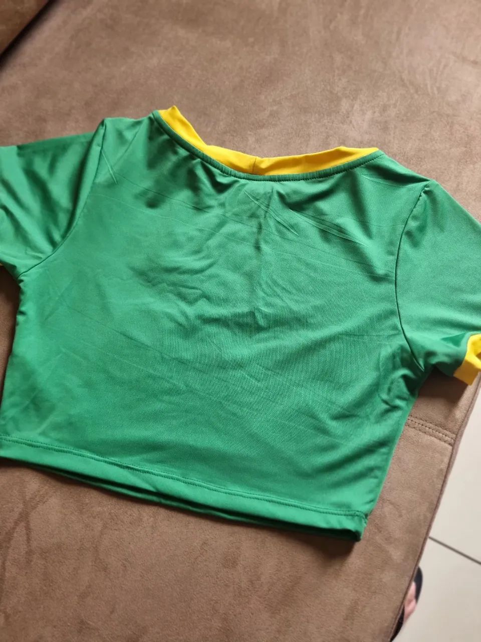 Blusa Cropped MG P verde - Foto 4