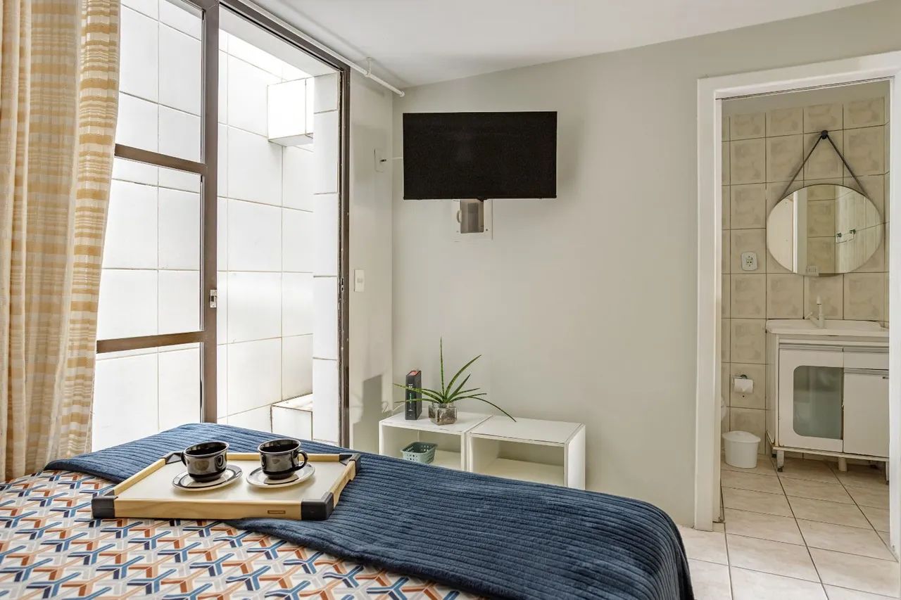 Alugo hermoso apartamento mensual 50 metros da praia Barra da lagoa - Foto 5