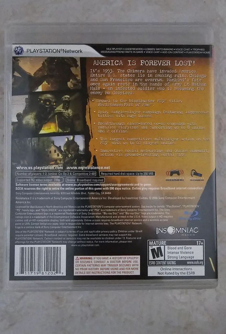 Game Resistance 2 (PS3). Completo  - Foto 3