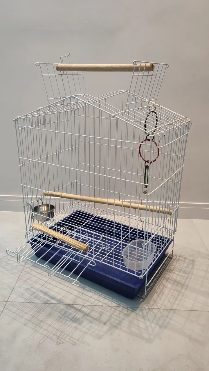 GAIOLA PARA AVES DE MÉDIO PORTE - EXCELENTE ESTADO - Foto 6