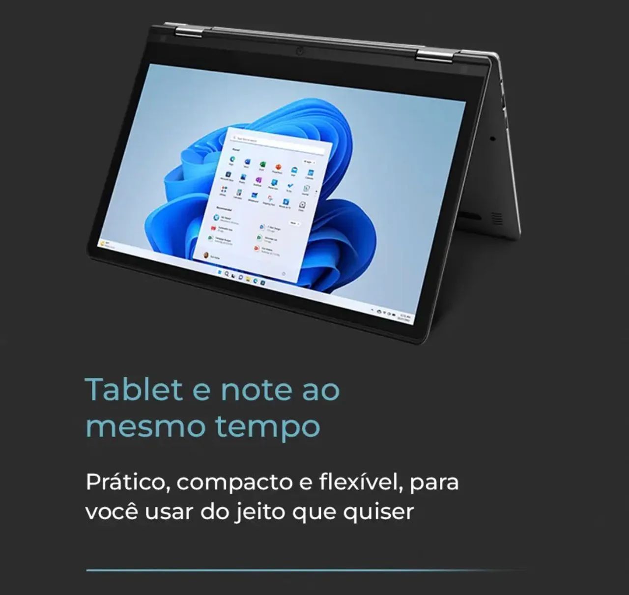 Notebook Positivo Duo 2 em 1 Intel Celeron C4128B-3 4GB 128GB 11,6" IPS HD Windows 11 - Foto 5