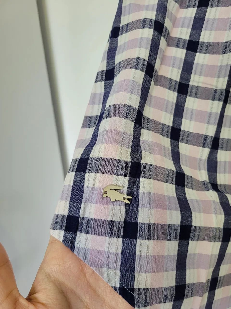 Camisa manga curta feminina lacoste  - Foto 4