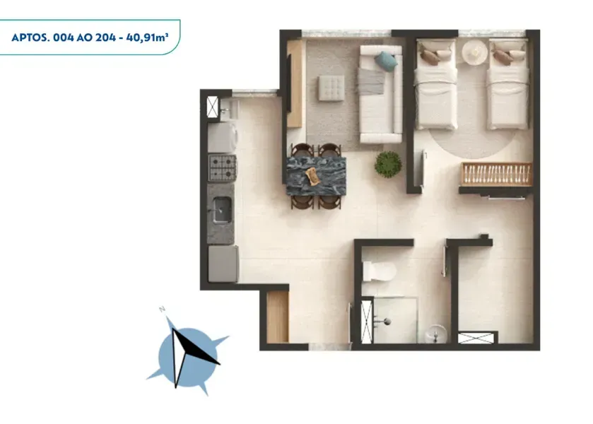 PLANTA 40m²