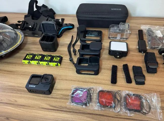GoPro Hero 9 Black +4 Baterias+Acessórios, Vídeo 5K, Foto 20MP, Novíss, Bolsa, Gar, Troco! - Foto 5