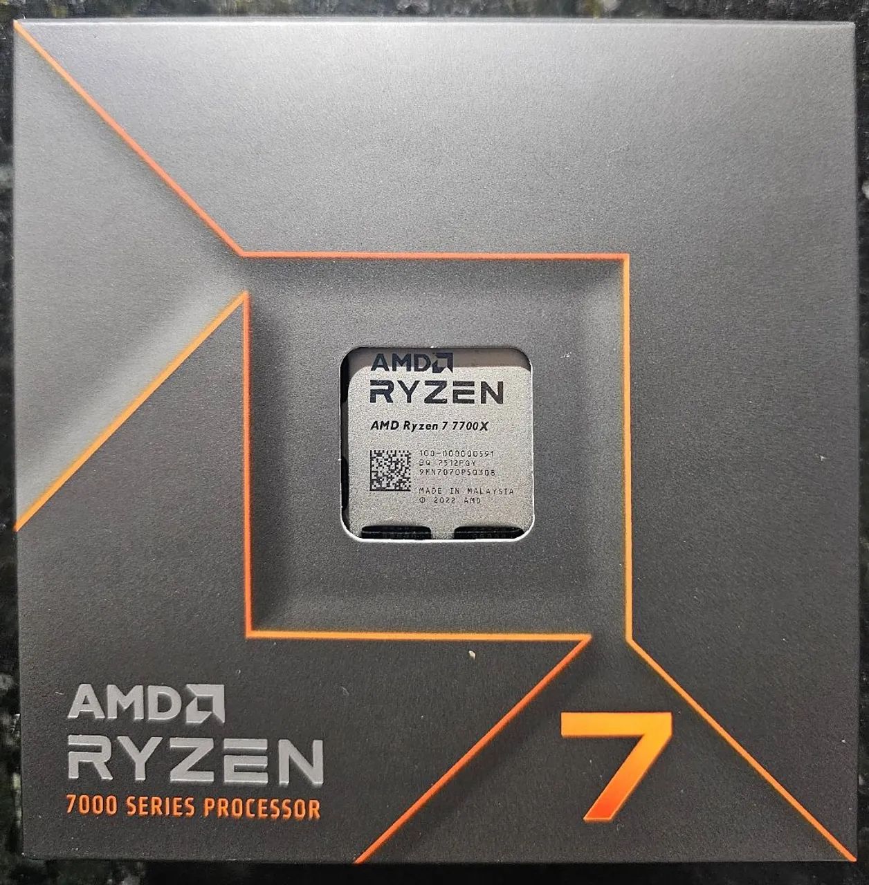Processador AMD Ryzen 7 7700X, 8-Core, 16-Threads, 4.5Ghz (5.4Ghz