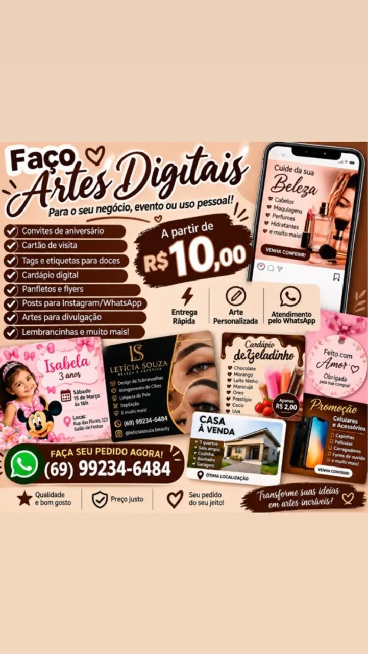 Faço cartões ca