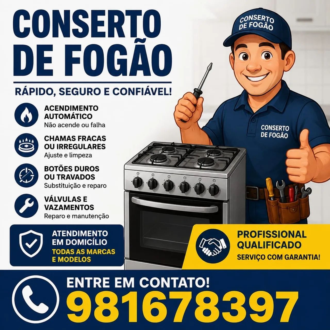 Técnico de Conserto de Fogões 