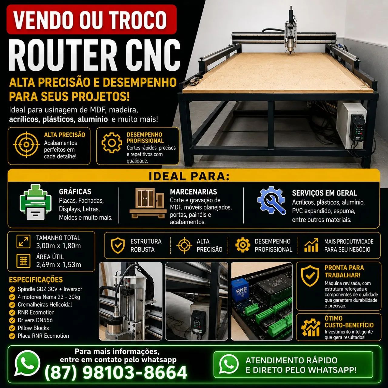 Vendo ou troco Router CNC