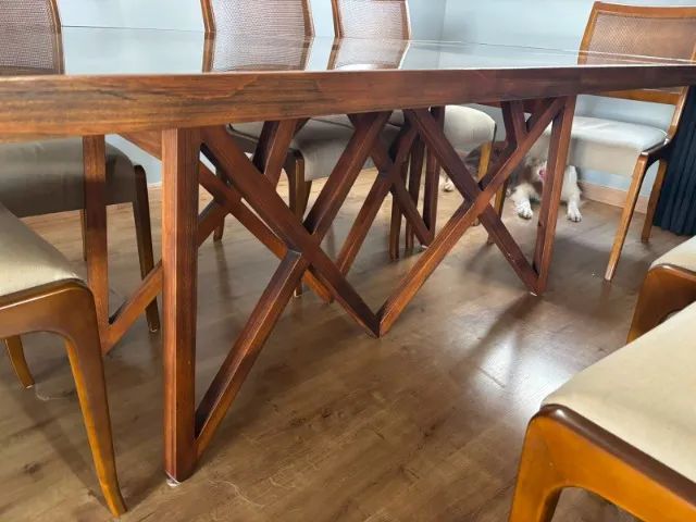Mesa de jantar com 8 cadeiras - Foto 2