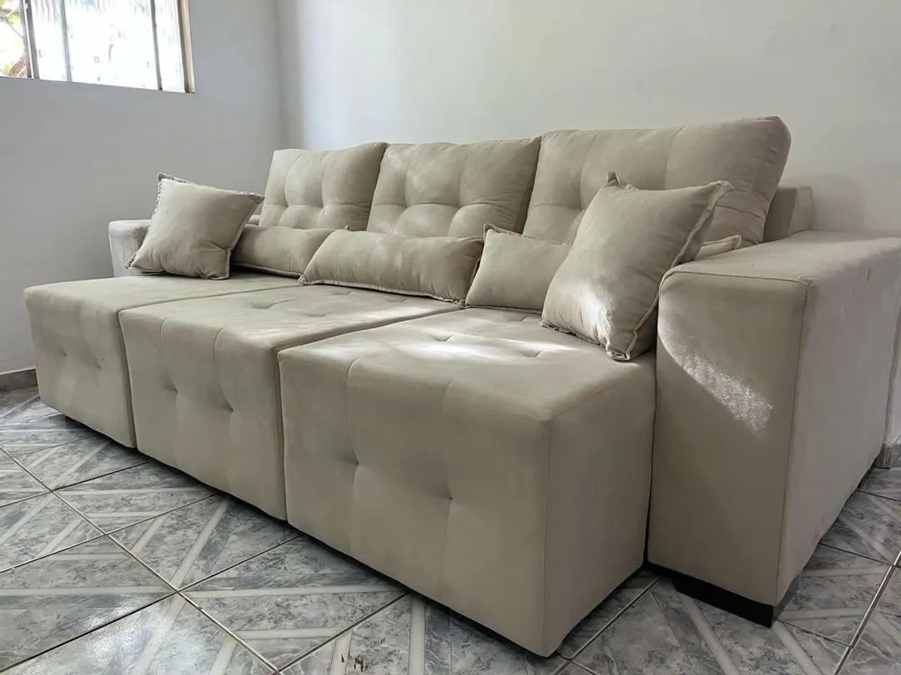 Super oferta. Sofá retrátil modelo 3 Lugares  - Foto 4