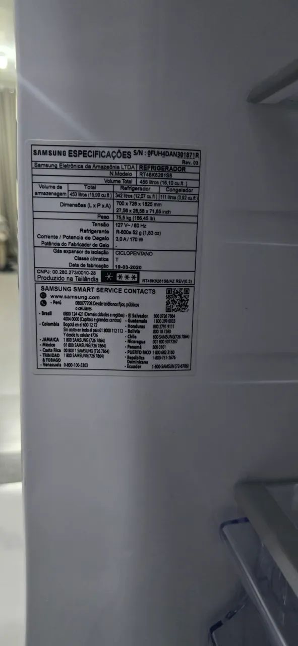 Geladeira Samsung Evolution Rt46 Inv. Duplex 460l Inox - Foto 4