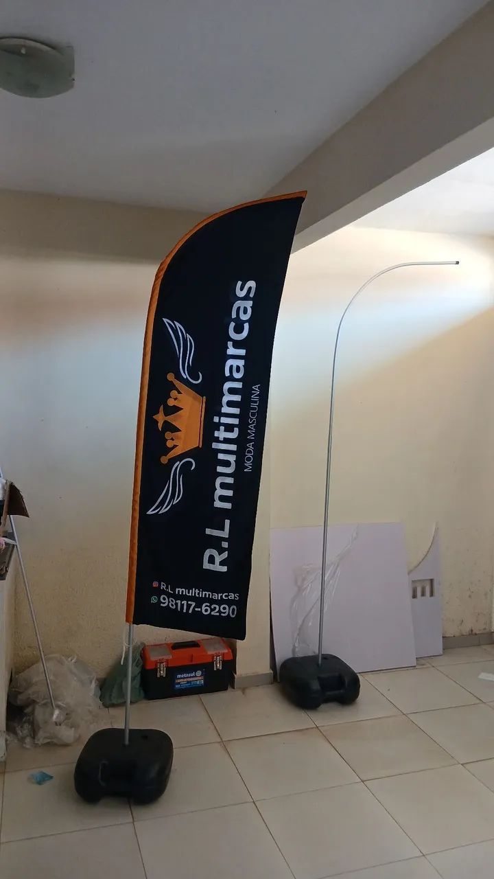 Wind banner profissional! Para promoção,divugação e aumento das vendas !