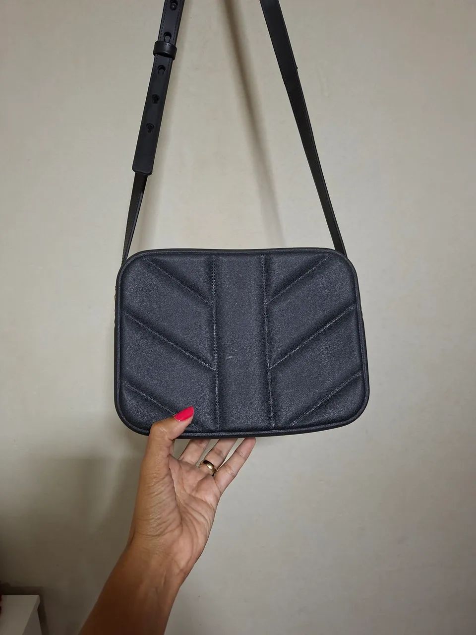 Bolsa preta transversal - Foto 3