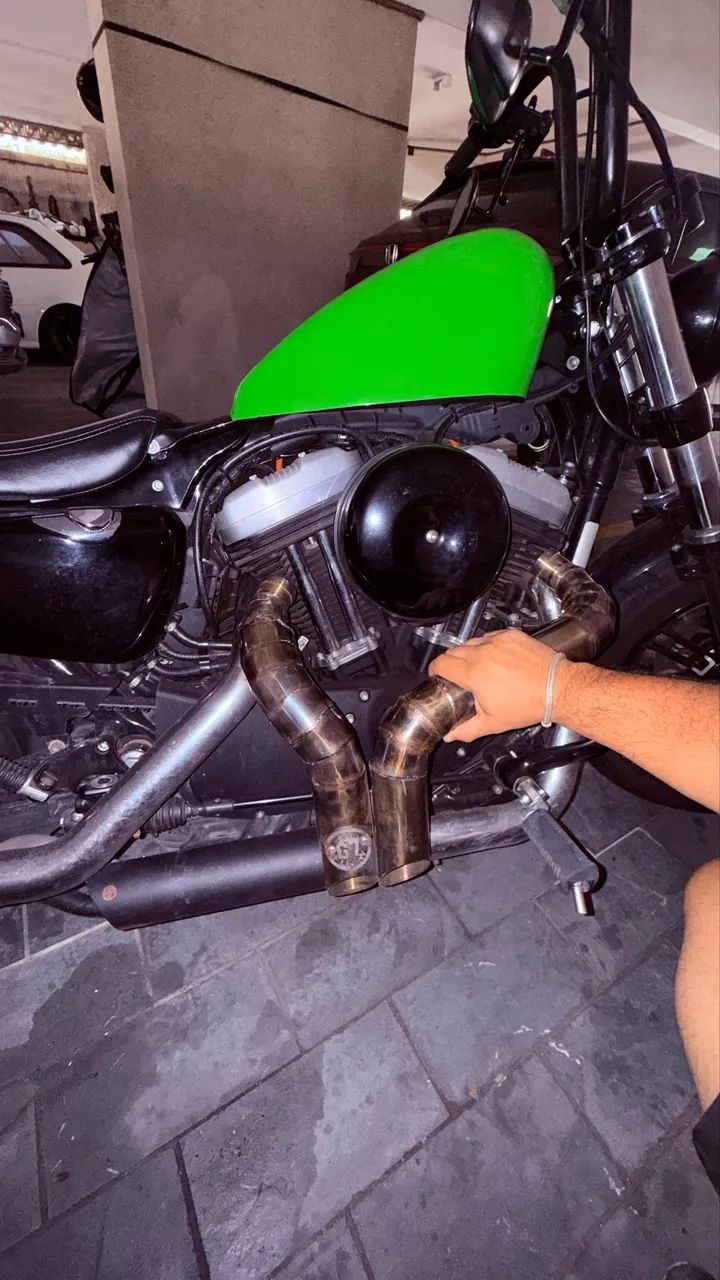 Escapamento 3 polegadas Harley Davidson sportster 